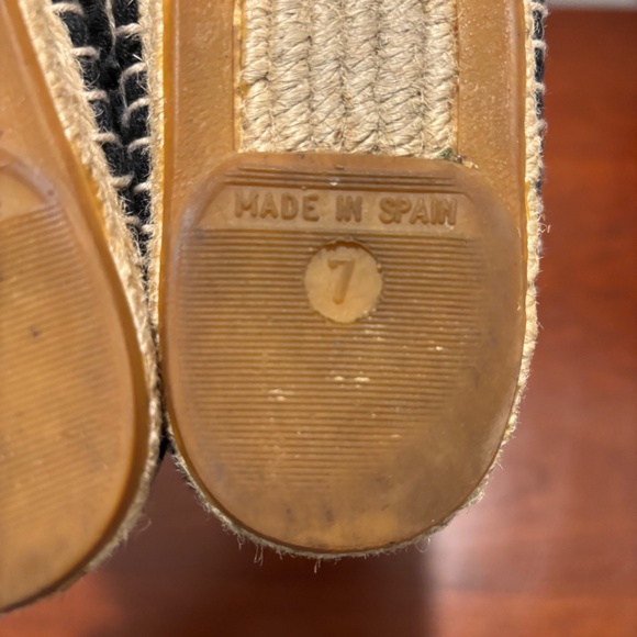 Tory Burch Women's Abbe Crochet Lace Slip On Espadrilles Black size 7 - Picture 8 of 11